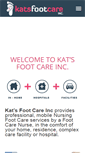 Mobile Screenshot of katsfootcare.com