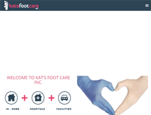 Tablet Screenshot of katsfootcare.com